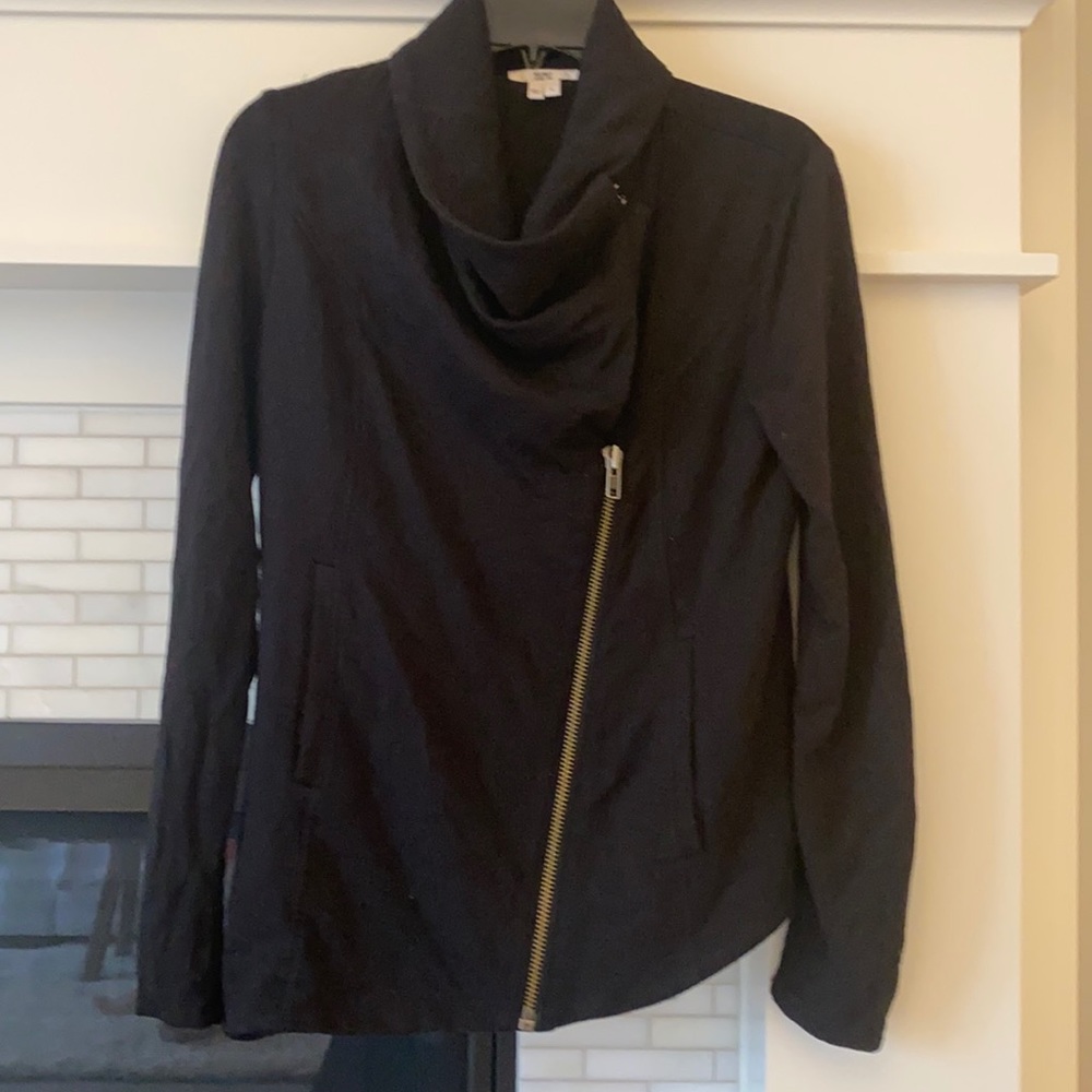 Helmet Lang asymmetrical zip jacket Small